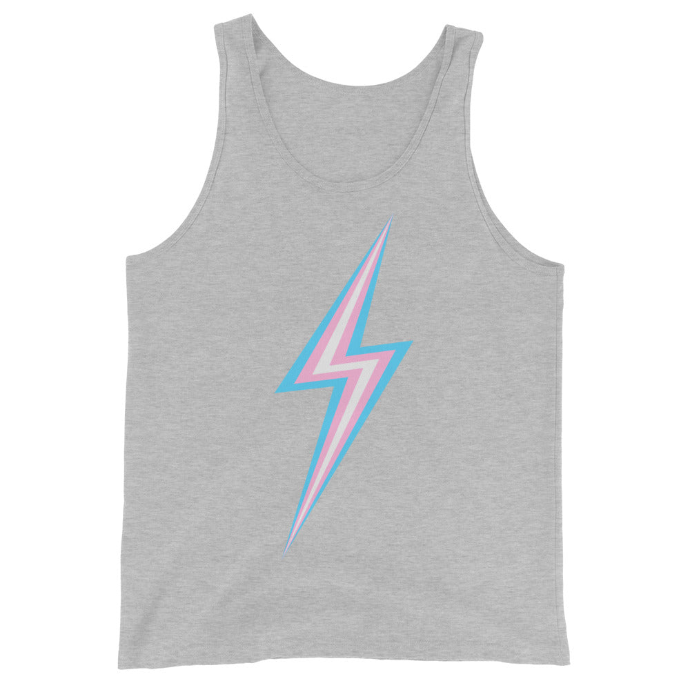 Trans Pride Lightning Tank Top Vests and Tank Tops The Rainbow Stores