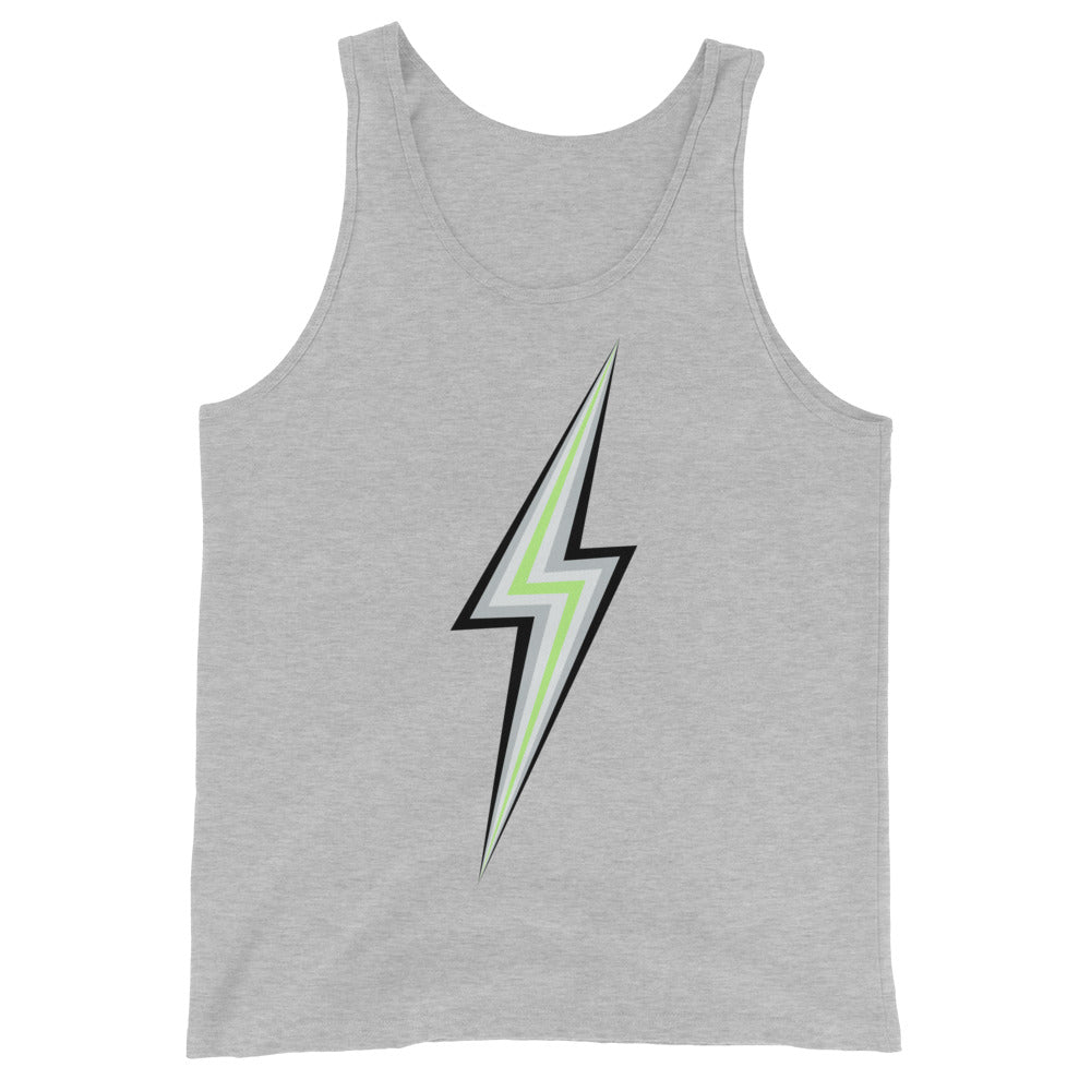 Agender Pride Lightning Tank Top Vests and Tank Tops The Rainbow Stores