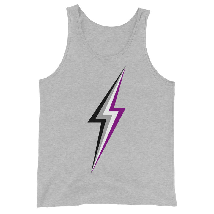 Asexual Pride Lightning Tank Top Vests and Tank Tops The Rainbow Stores