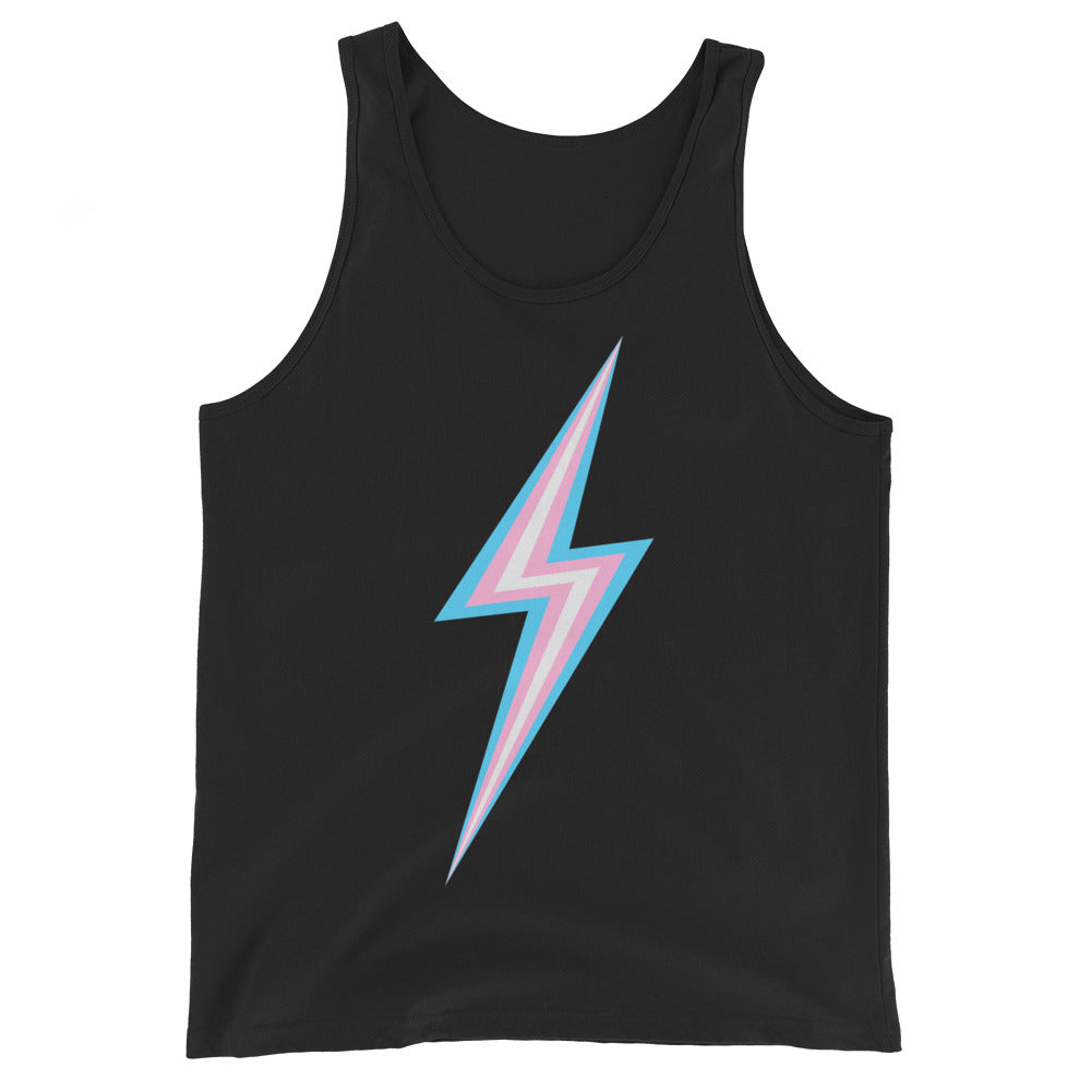 Trans Pride Lightning Tank Top Vests and Tank Tops The Rainbow Stores