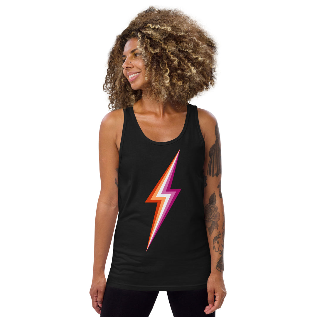 Lesbian Pride Lightning Tank Top Vests and Tank Tops The Rainbow Stores