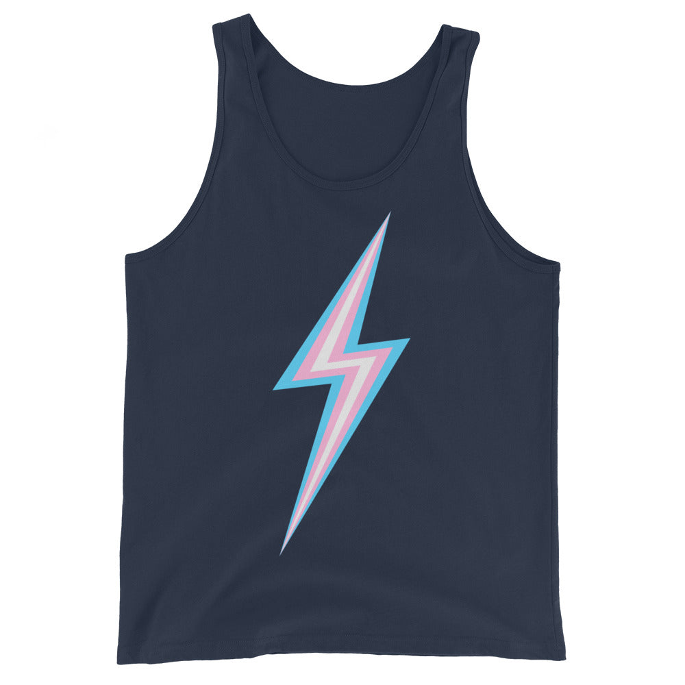 Trans Pride Lightning Tank Top Vests and Tank Tops The Rainbow Stores