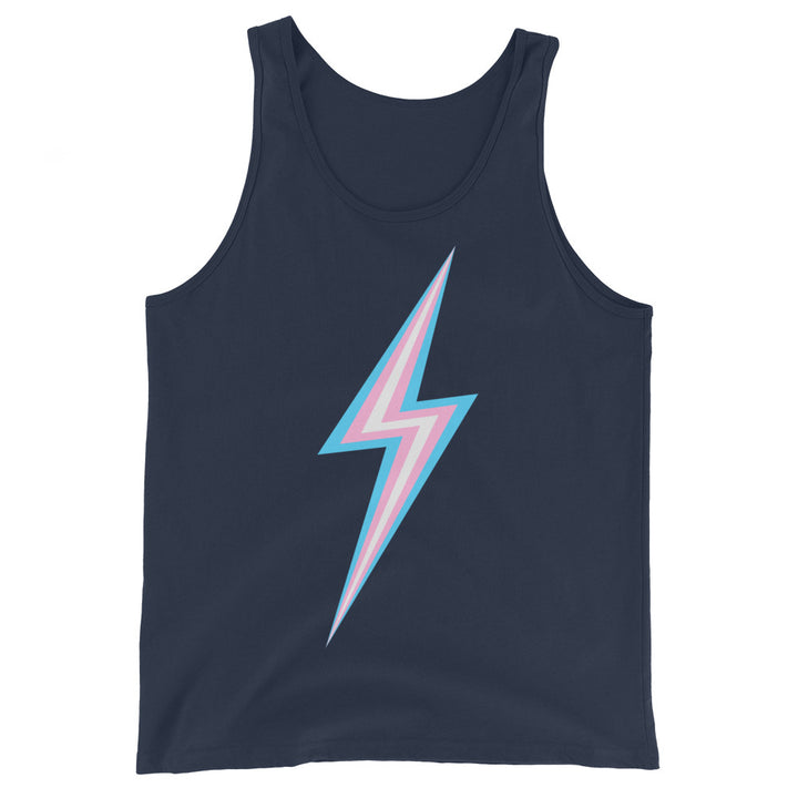 Trans Pride Lightning Tank Top Vests and Tank Tops The Rainbow Stores