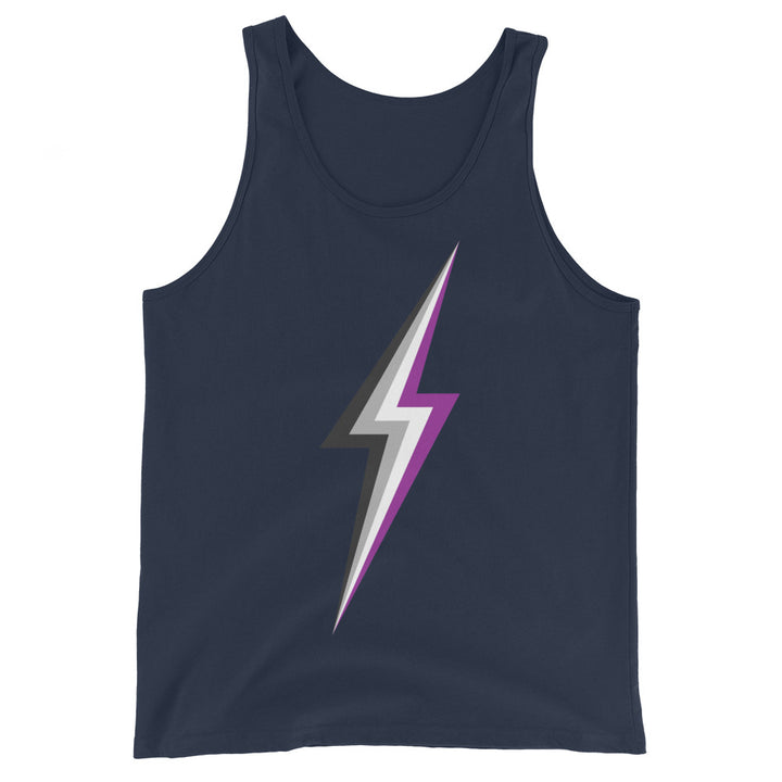 Asexual Pride Lightning Tank Top Vests and Tank Tops The Rainbow Stores