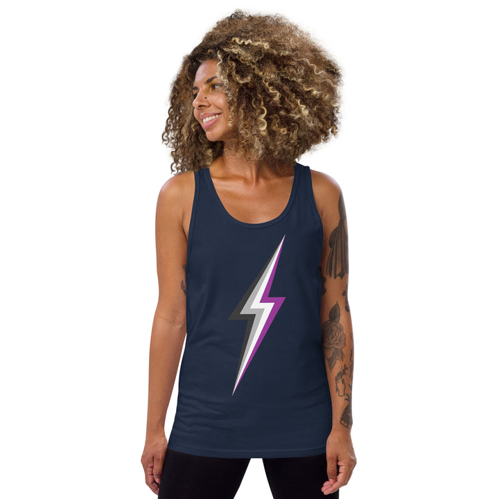Asexual Pride Lightning Tank Top Vests and Tank Tops The Rainbow Stores