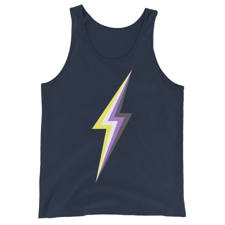 Non Binary Pride Lightning Tank Top Vests and Tank Tops The Rainbow Stores