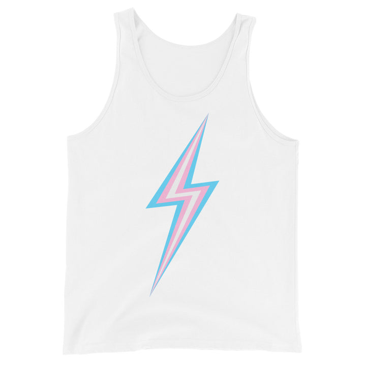 Trans Pride Lightning Tank Top Vests and Tank Tops The Rainbow Stores