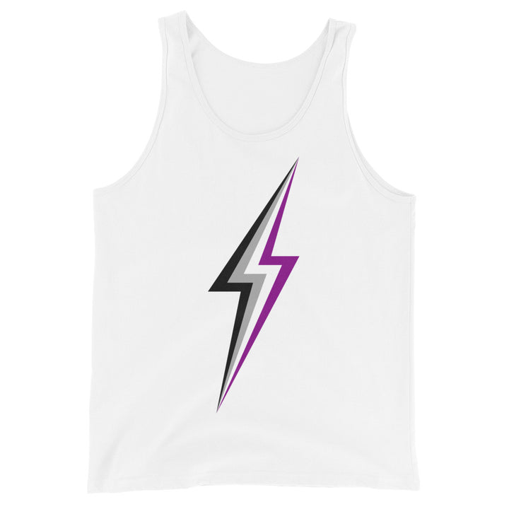Asexual Pride Lightning Tank Top Vests and Tank Tops The Rainbow Stores