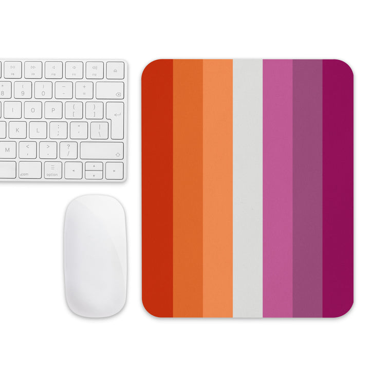 Lesbian Pride Flag Mouse Pad/Mouse Mat The Rainbow Stores