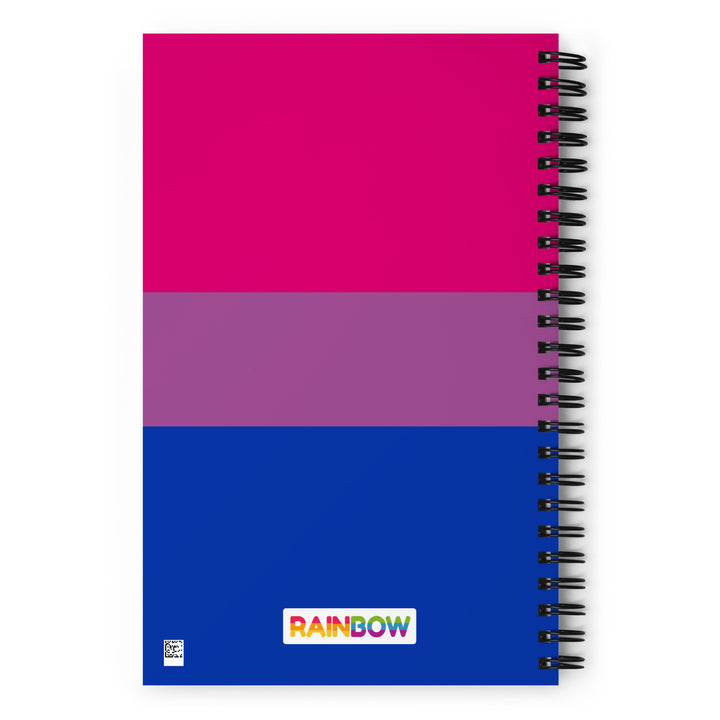 Bisexual Pride Flag Spiral Notebook Notebooks The Rainbow Stores