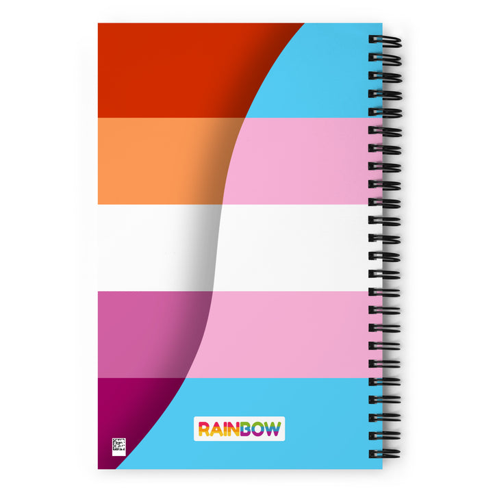 Trans Lesbian Pride Flags Spiral Notebook Notebooks The Rainbow Stores