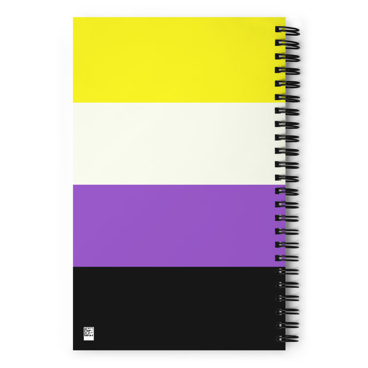 Non-Binary Pride Flag Spiral Notebook Notebooks The Rainbow Stores
