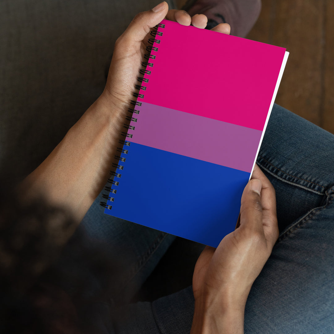 Bisexual Pride Flag Spiral Notebook Notebooks The Rainbow Stores
