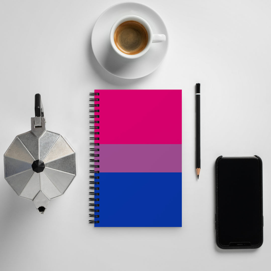 Bisexual Pride Flag Spiral Notebook Notebooks The Rainbow Stores
