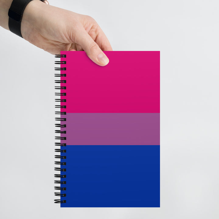 Bisexual Pride Flag Spiral Notebook Notebooks The Rainbow Stores