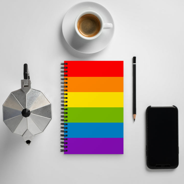 Rainbow Pride Flag Spiral Notebook Notebooks The Rainbow Stores