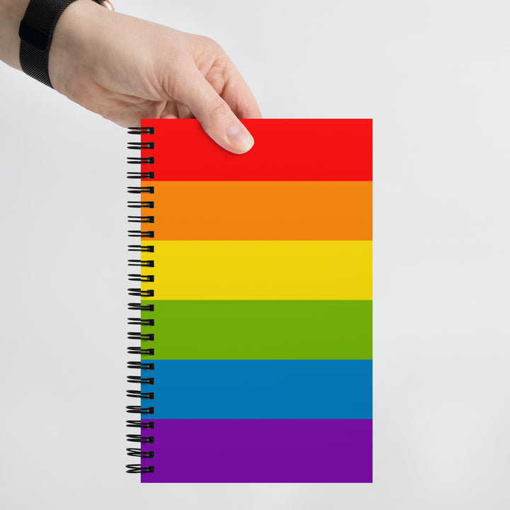 Rainbow Pride Flag Spiral Notebook Notebooks The Rainbow Stores
