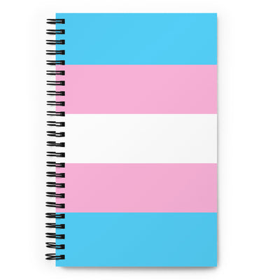 Trans Pride Flag Spiral Notebook Notebooks The Rainbow Stores