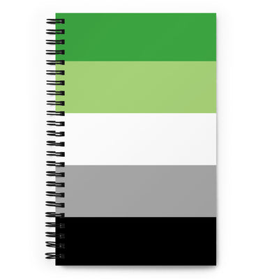 Aromantic Pride Flag Spiral Notebook Notebooks The Rainbow Stores
