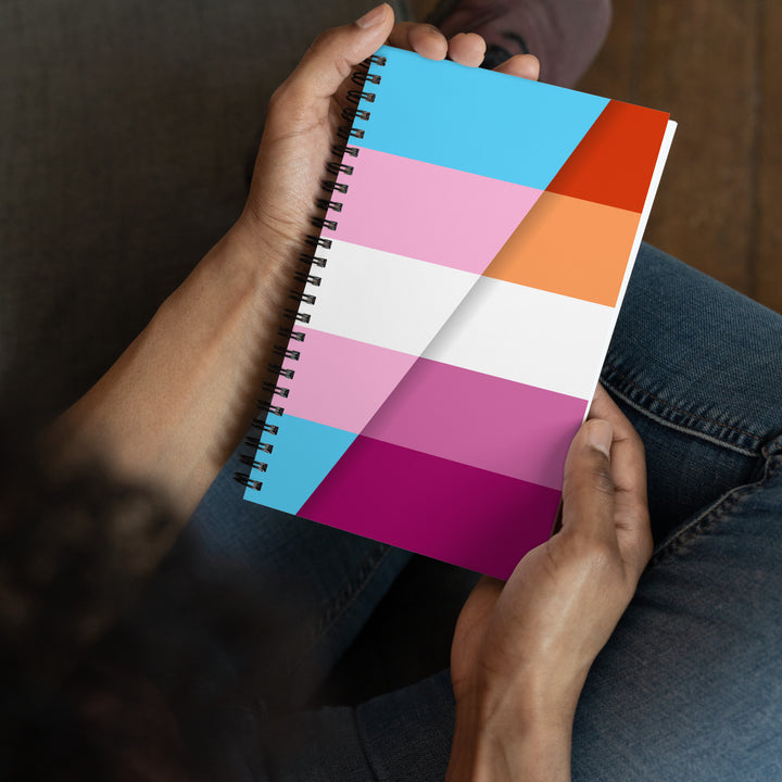 Trans Lesbian Pride Flags Spiral Notebook Notebooks The Rainbow Stores