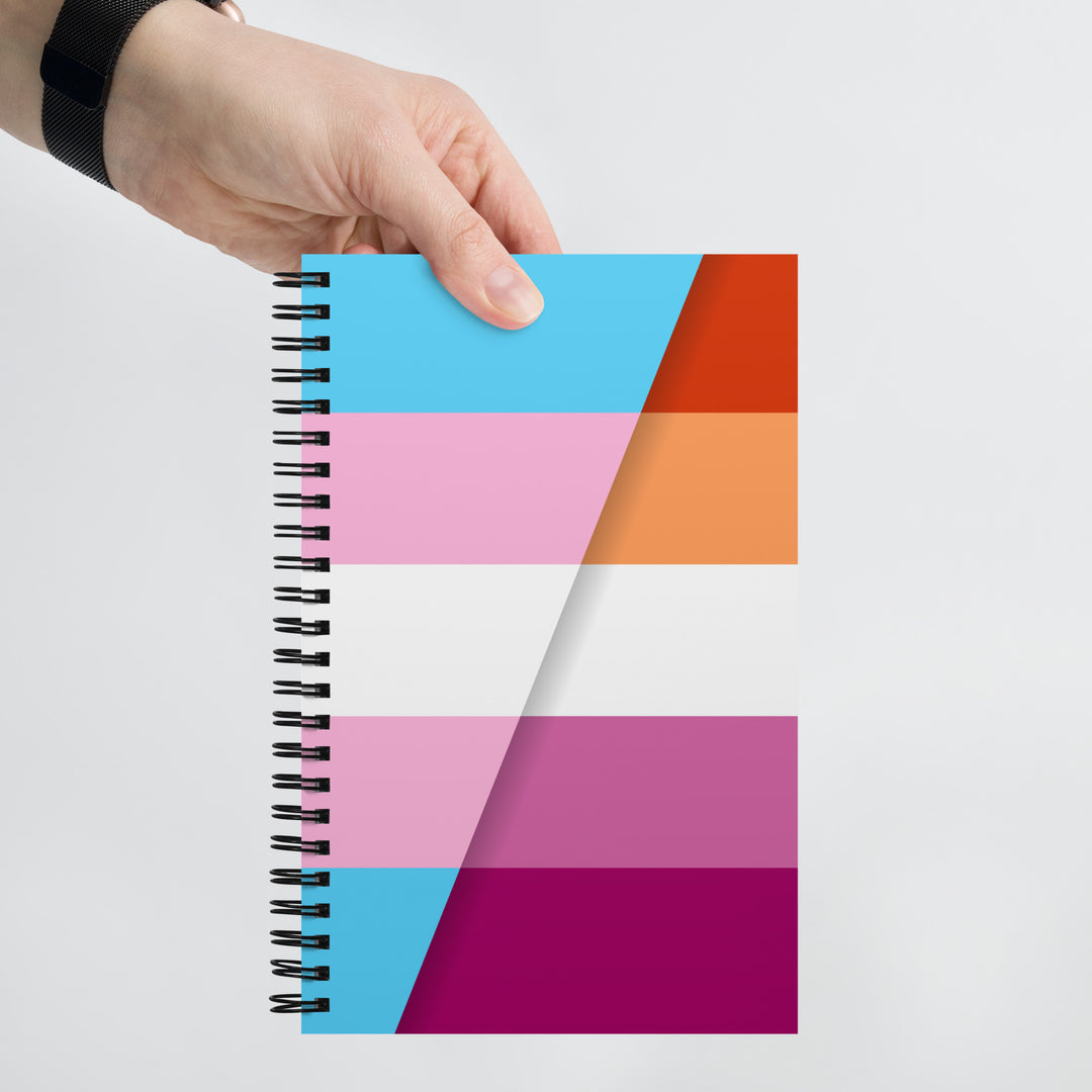 Trans Lesbian Pride Flags Spiral Notebook โ The Rainbow Stores