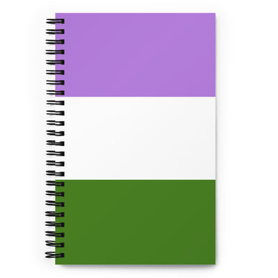 Genderqueer Pride Flag Spiral Notebook Notebooks The Rainbow Stores