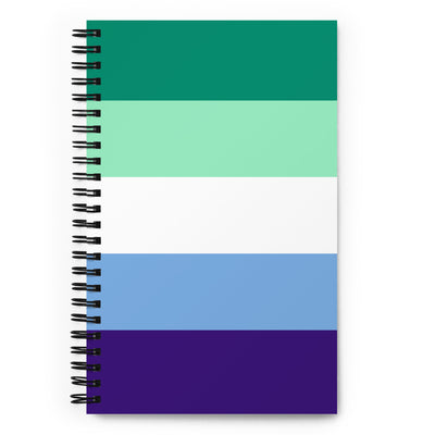 Gay Men's Pride Flag Spiral Notebook Notebooks The Rainbow Stores