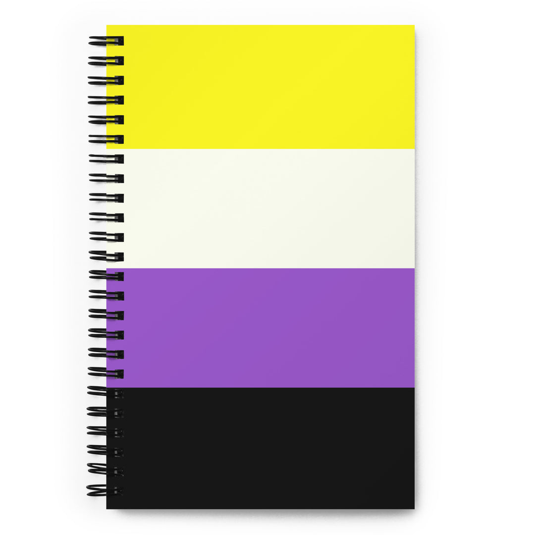 Non-Binary Pride Flag Spiral Notebook Notebooks The Rainbow Stores