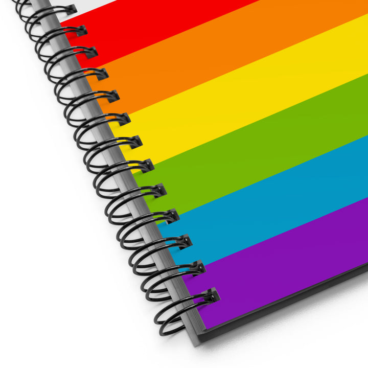 Progress Pride Flag Stripes Spiral Notebook Notebooks The Rainbow Stores