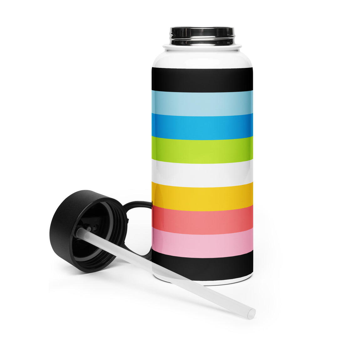 Queer Pride Flag Stainless Steel Water Bottle Water Bottle The Rainbow Stores