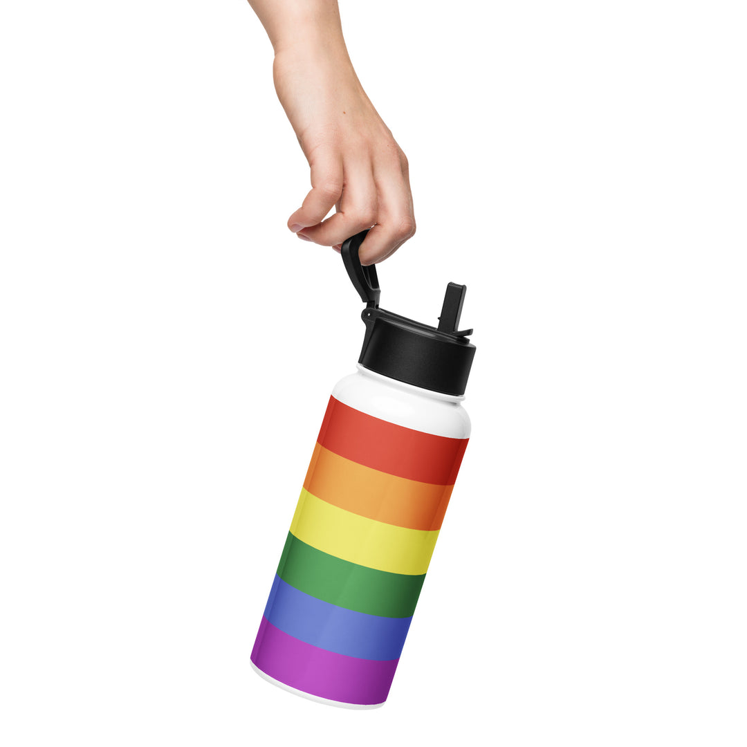 Rainbow Pride Flag Stainless Steel Water Bottle Water Bottle The Rainbow Stores