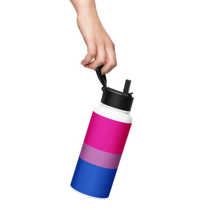 Bisexual Pride Flag Stainless Steel Water Bottle Water Bottle The Rainbow Stores