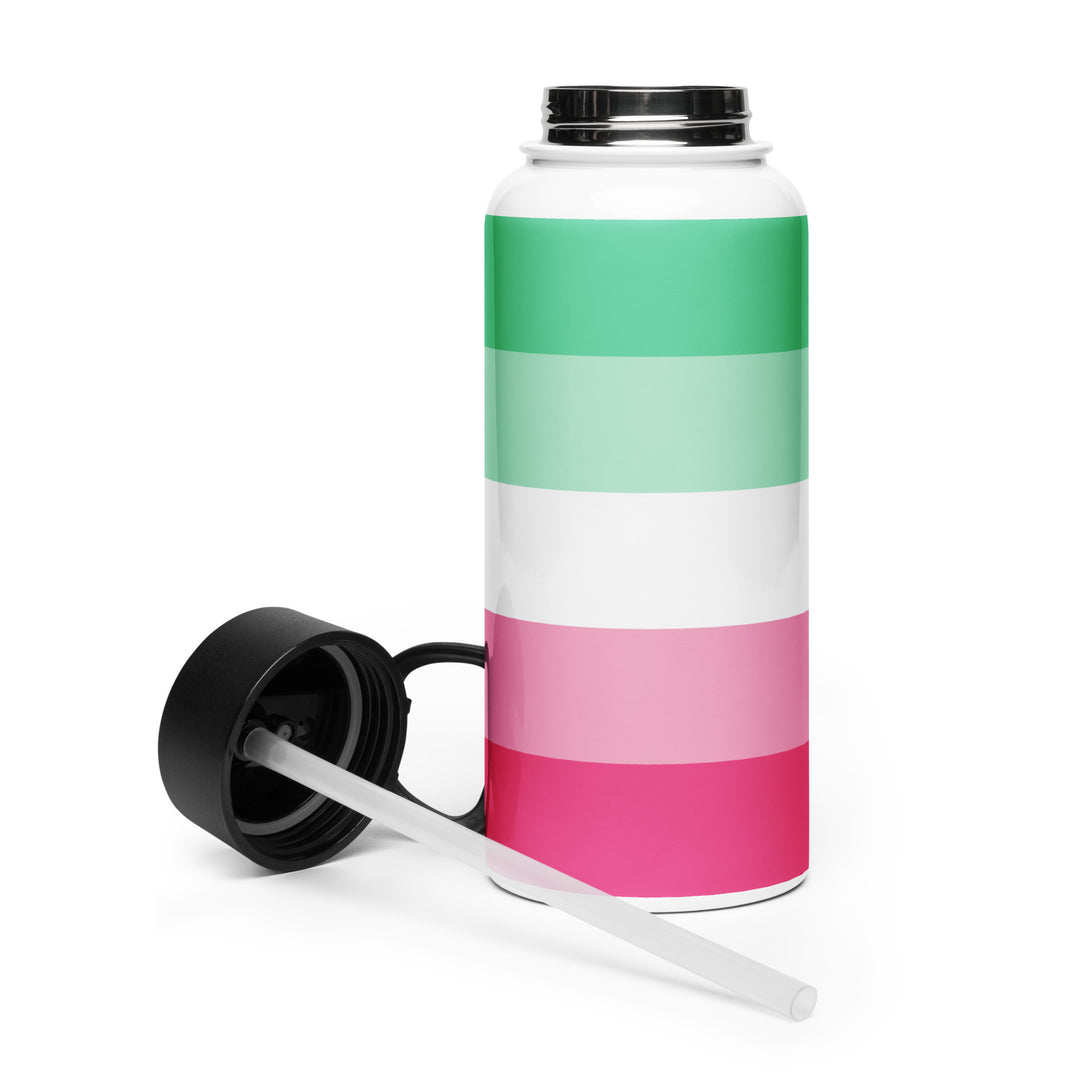 Abrosexual Pride Flag Stainless Steel Water Bottle