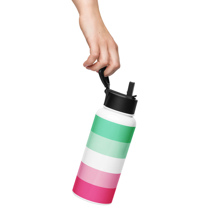 Abrosexual Pride Flag Stainless Steel Water Bottle