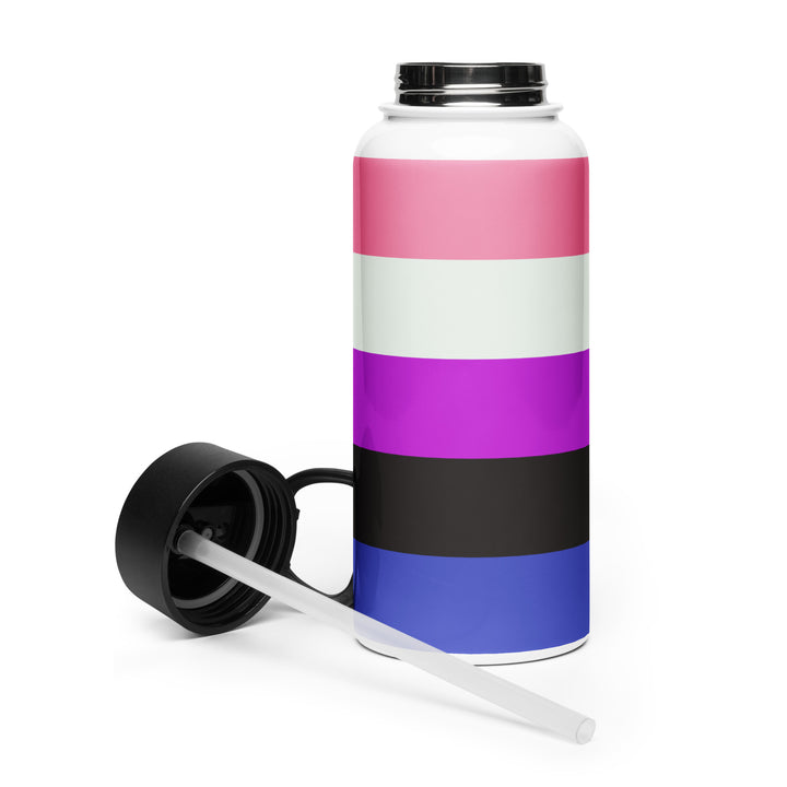 Gender Fluid Pride Flag Stainless Steel Water Bottle