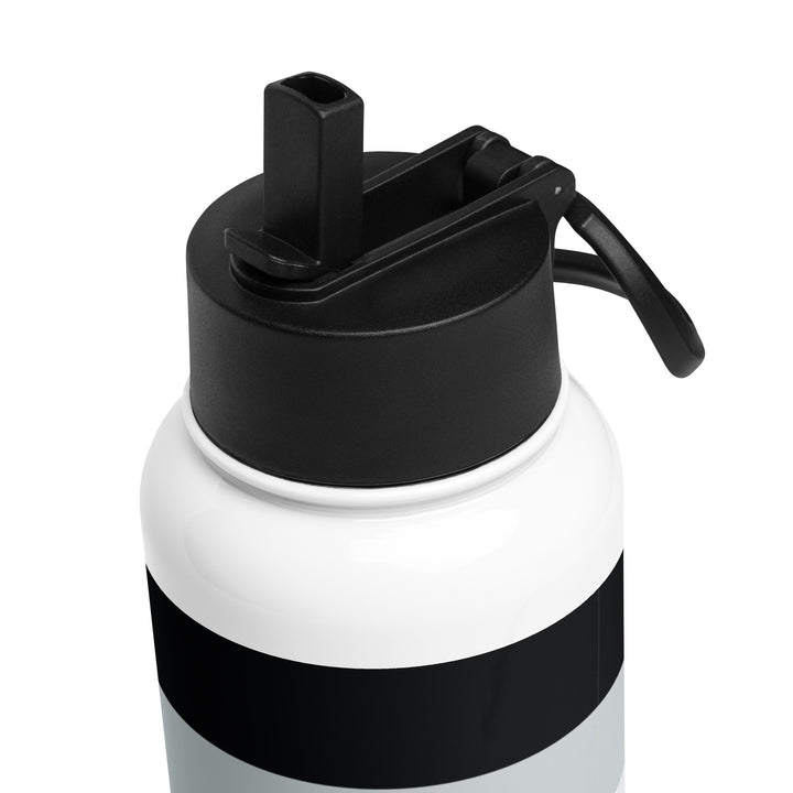 Agender Pride Flag Stainless Steel Water Bottle