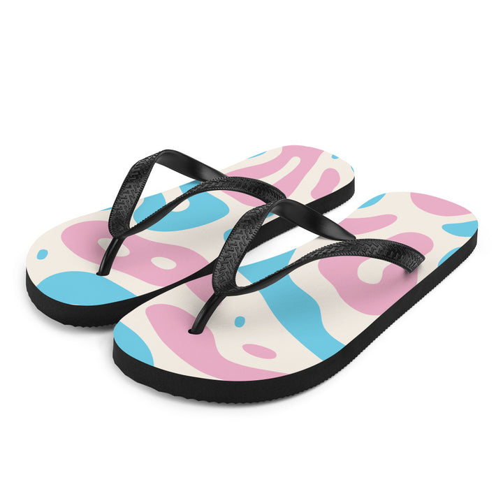 Abstract Trans Pride Flag Flip-Flops Flip Flops The Rainbow Stores