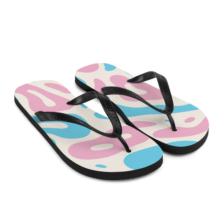 Abstract Trans Pride Flag Flip-Flops Flip Flops The Rainbow Stores