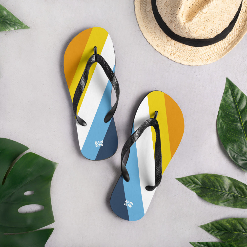 AroAce Diagonal Pride Flag Flip-Flops Flip Flops The Rainbow Stores