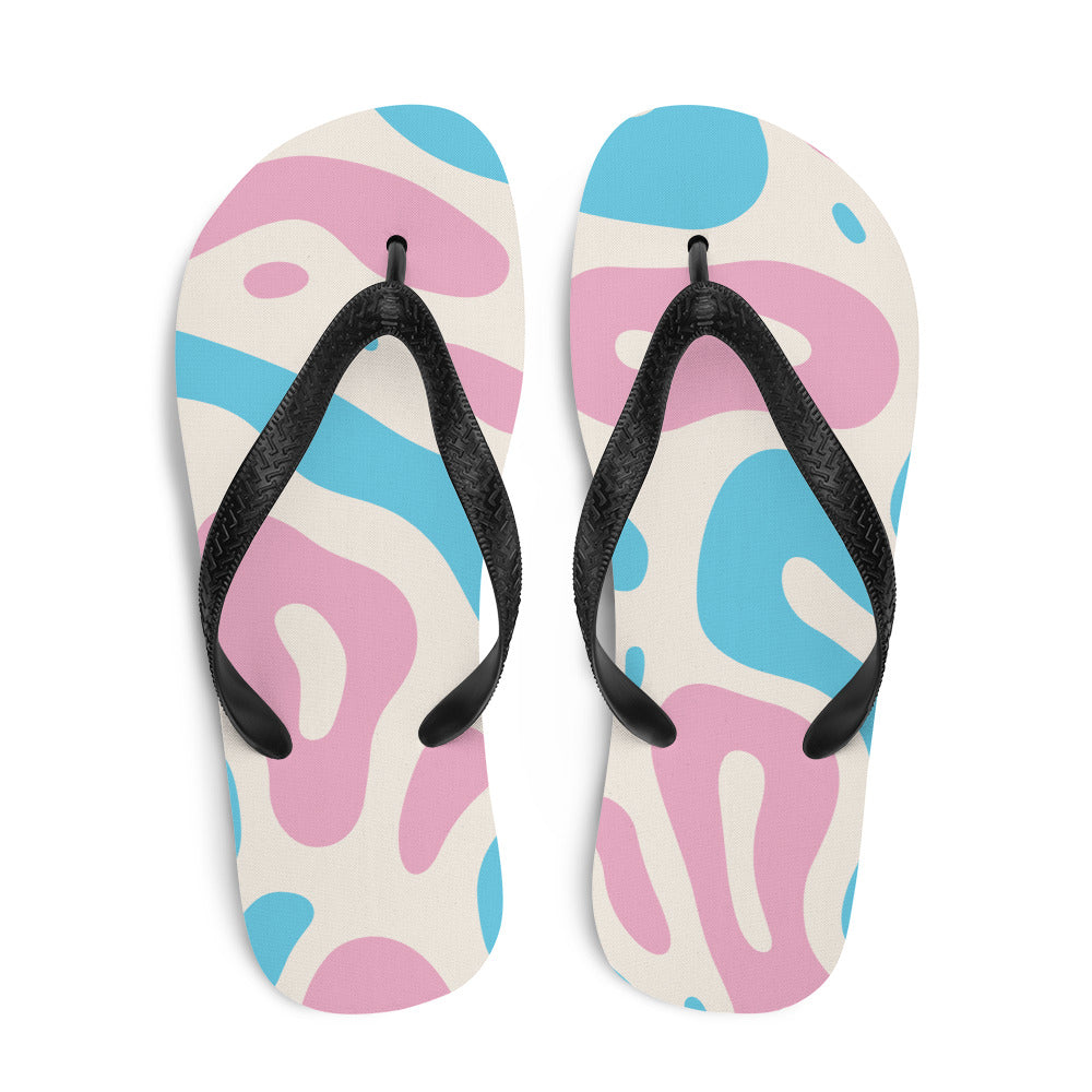 Abstract Trans Pride Flag Flip-Flops – The Rainbow Stores
