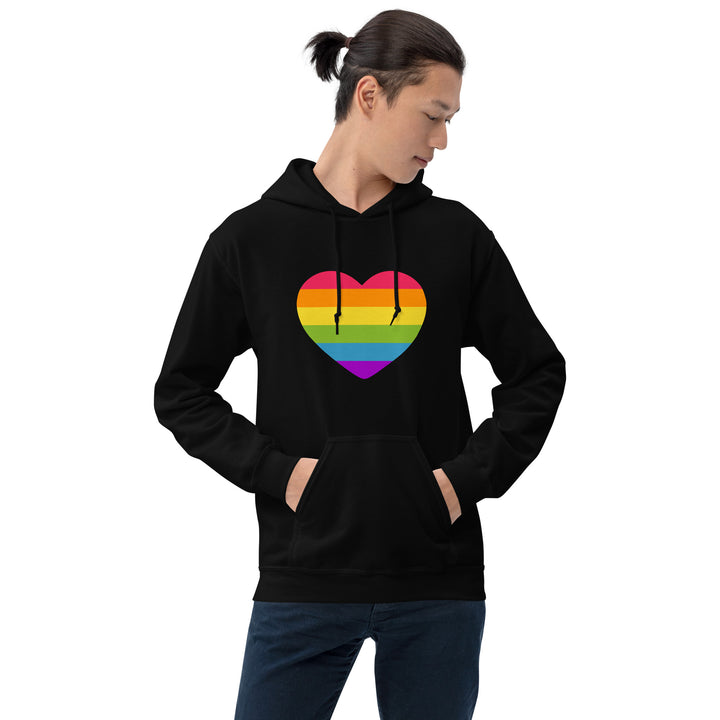 Rainbow Pride Flag Heart Hoodie Hoodies The Rainbow Stores
