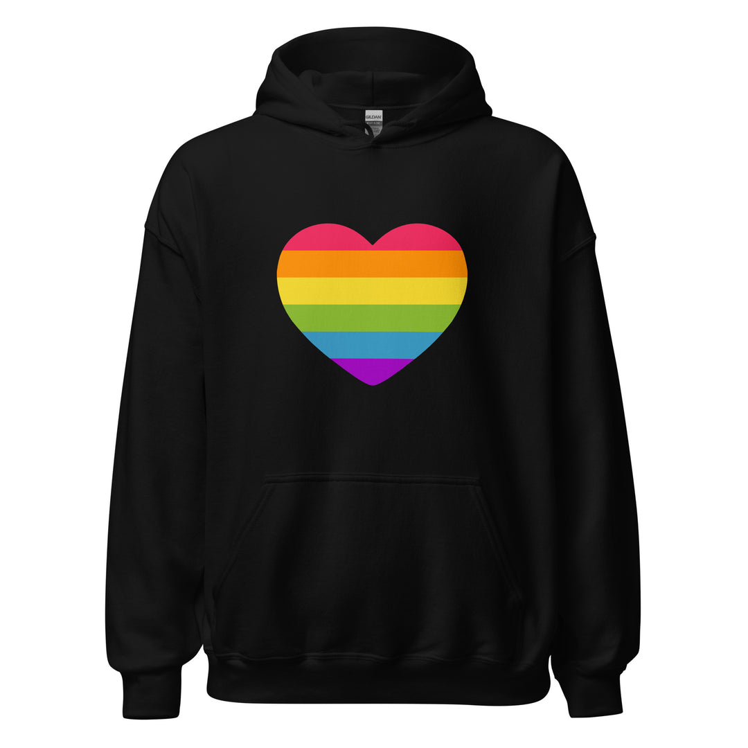 Rainbow Pride Flag Heart Hoodie Hoodies The Rainbow Stores