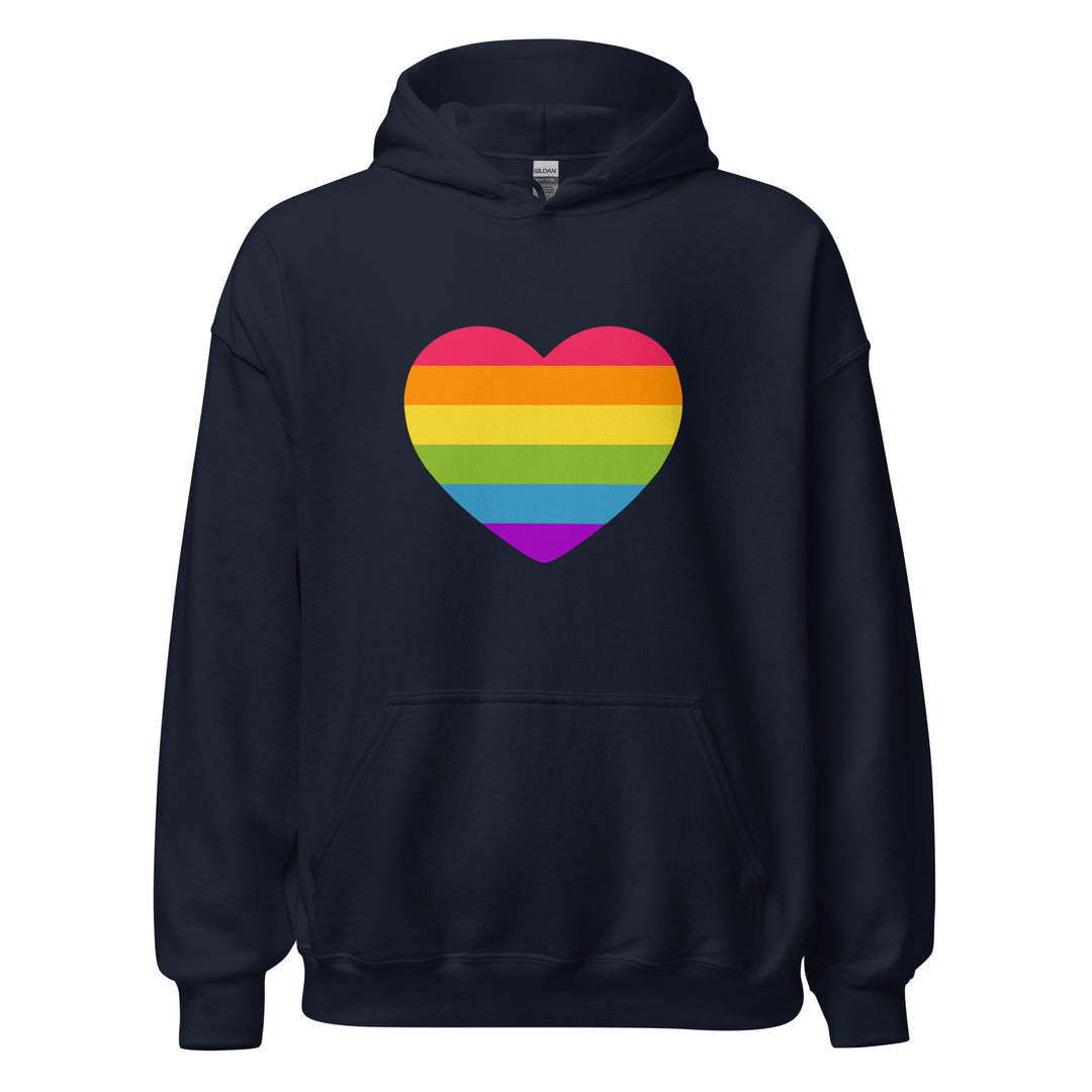 Rainbow Pride Flag Heart Hoodie Hoodies The Rainbow Stores