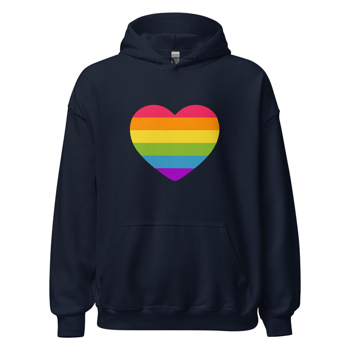 Rainbow Pride Flag Heart Hoodie Hoodies The Rainbow Stores
