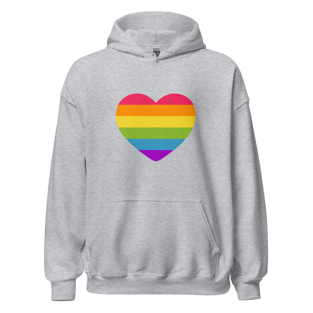 Rainbow Pride Flag Heart Hoodie Hoodies The Rainbow Stores