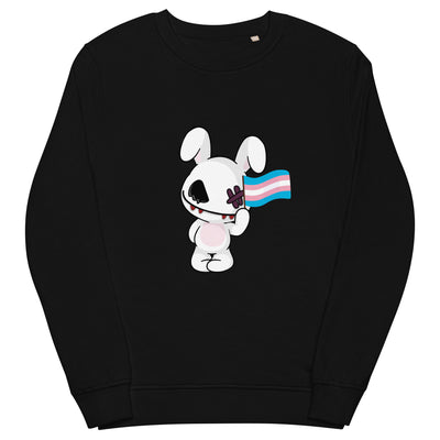 Deadly Bunny Trans Sweatshirt Sweatshirts SOL's The Rainbow Stores