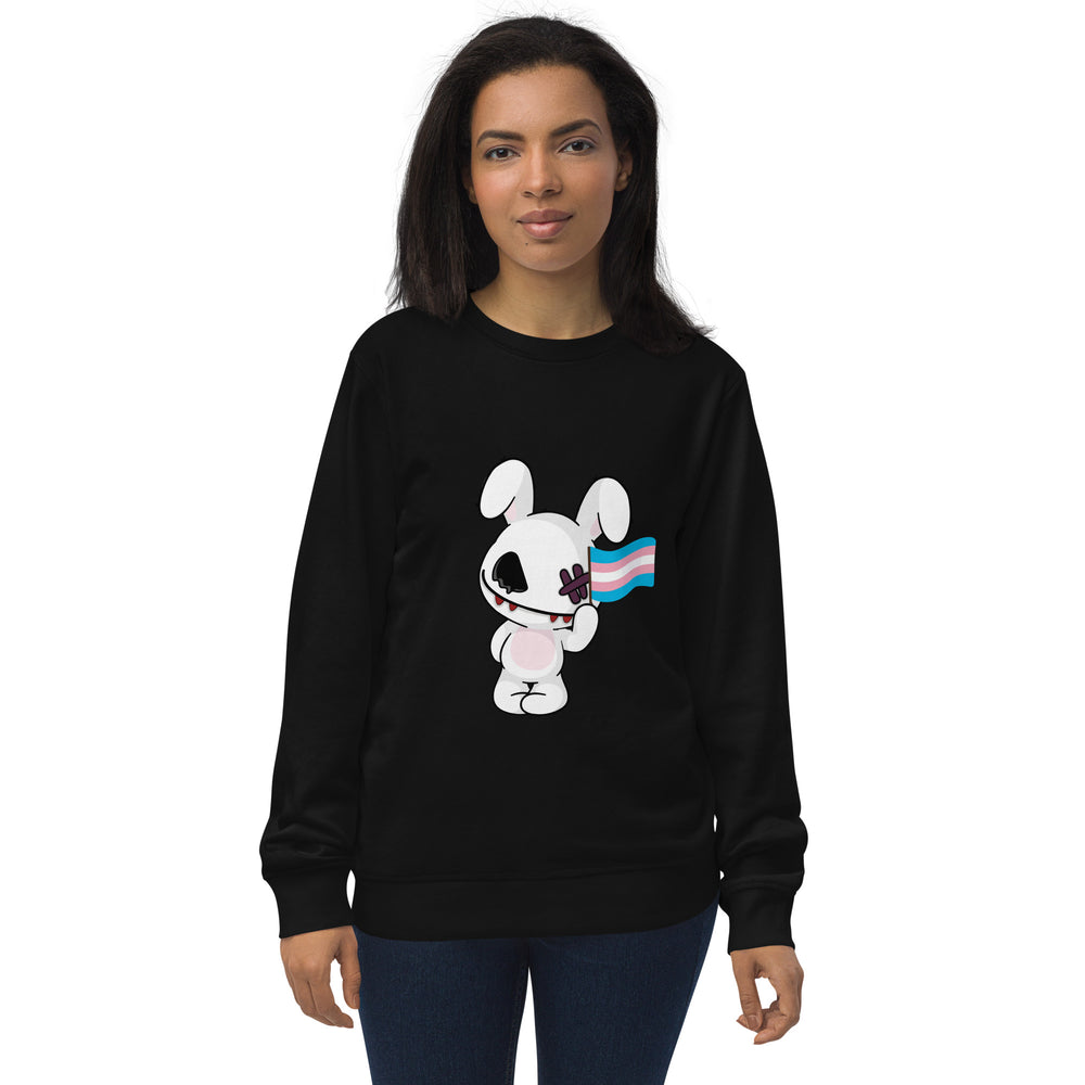 Deadly Bunny Trans Sweatshirt Sweatshirts SOL's The Rainbow Stores