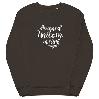 Assigned Unicorn at Birth Organic Sweatshirt Sweatshirts SOL's The Rainbow Stores
