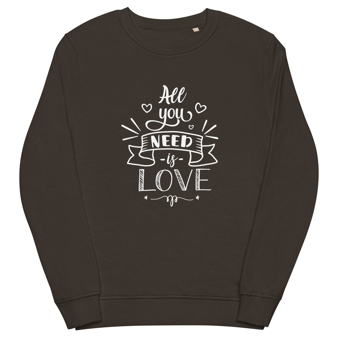 All You Need Is Love Organic Sweatshirt Sweatshirts SOL's The Rainbow Stores