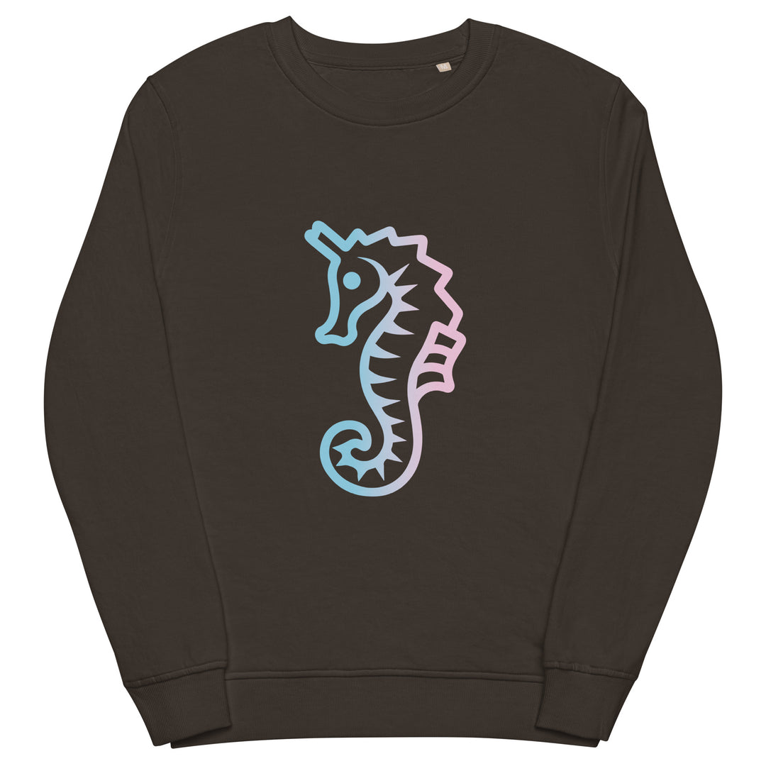 Trans Dad Seahorse Organic Sweatshirt The Rainbow Stores